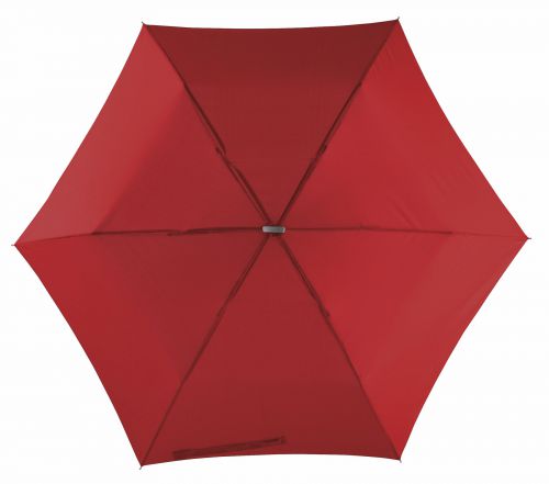 Super płaski parasol składany FLAT, ciemnoczerwony