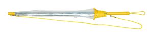 Automatyczny parasol PANORAMIC, transparentny, żółty