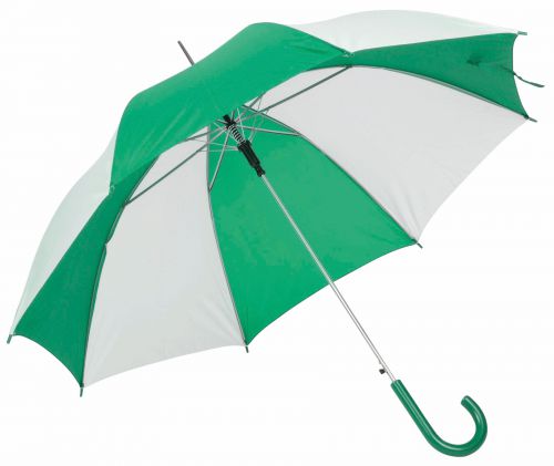 Automatyczny parasol DANCE, zielony, biały