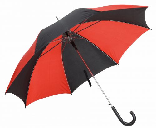Automatyczny parasol DANCE, czarny, czerwony