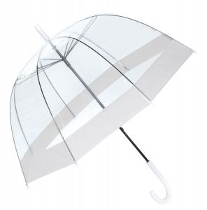 Parasol HONEYMOON, biały, transparentny