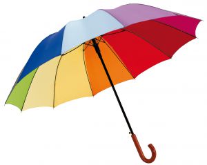 Automatyczny parasol RAINBOW LIGHT, wielokolorowy
