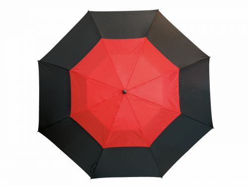 Parasol typu golf MONSUN, czarny, czerwony