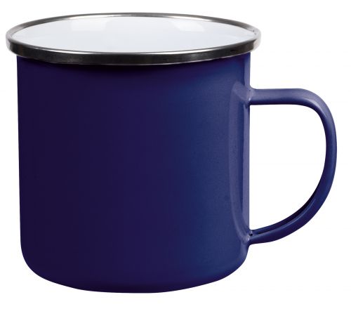 Emaliowany kubek VINTAGE CUP, niebieski