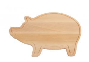 Deska do krojenia WOODEN PIGGY, drewniany