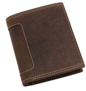 Skórzany portfel WILD STYLE, brązowy