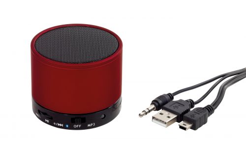 Głośnik Bluetooth FREEDOM, czerwony