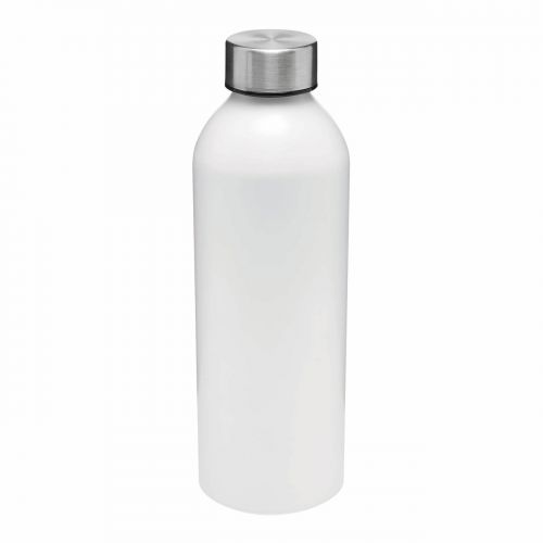 Aluminiowa butelka do picia JUMBO TRANSIT, biały