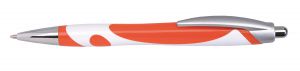 Długopis MODERN, biały, pomarańczowy
