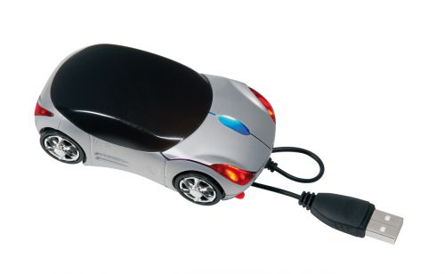 Mysz optyczna USB do komputera PC TRACER, czarny, srebrny