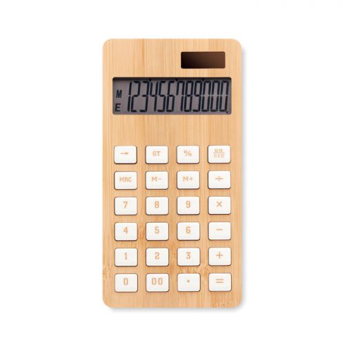 Bambusowy 12-cyfrowy kalkulator CALCUBIM
