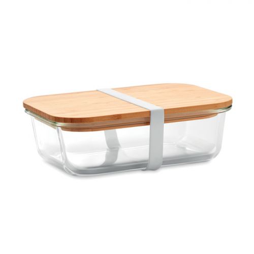 Lunchbox ze szkła z bambusową pokrywką TUNDRA LUNCHBOX