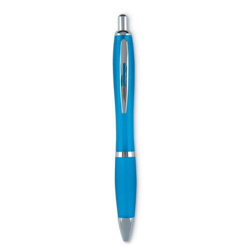 Gumowany Długopis RIOCOLOUR niebieski wkład
