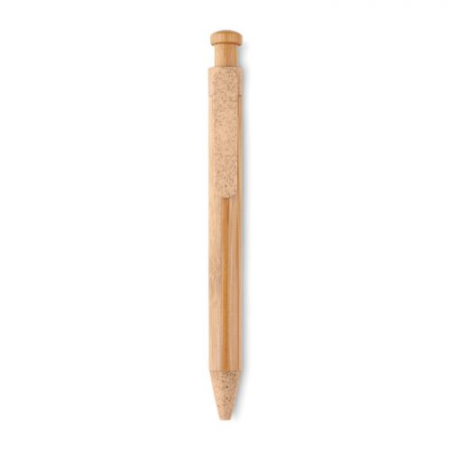Przyciskany długopis z bambusa TOYAMA